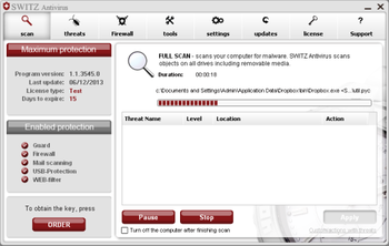 SWITZ Antivirus screenshot 7