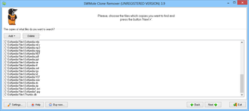 SWMole Clone Remover (formerly Moleskinsoft Clone Remover) screenshot 3