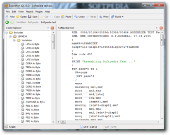 Swordfish IDE screenshot
