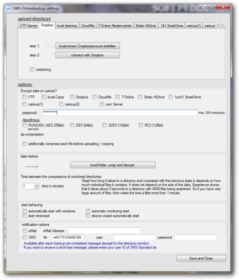 SWX-Onlinebackup screenshot 6