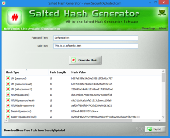 SX Hash Suite screenshot