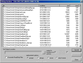 SXAzip screenshot 3