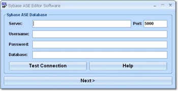Sybase ASE Editor Software screenshot