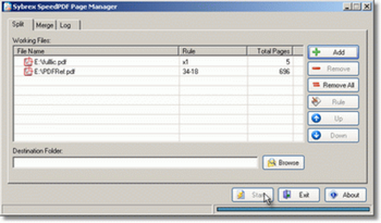 Sybrex SpeedPDF Page Manager screenshot