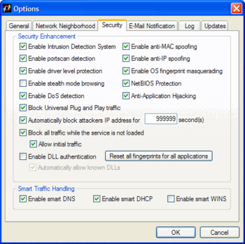 Sygate Personal Firewall Free screenshot