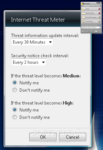 Symantec Internet Threat Meter screenshot 2