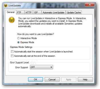 Symantec LiveUpdate screenshot 2