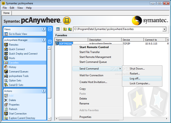 Symantec pcAnywhere screenshot 4