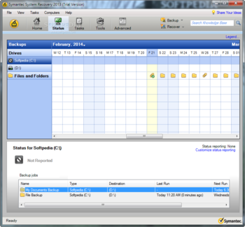 Symantec System Recovery (formerly Symantec Backup Exec System Recovery) screenshot 3