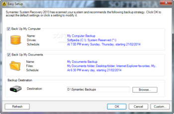 Symantec System Recovery (formerly Symantec Backup Exec System Recovery) screenshot 7