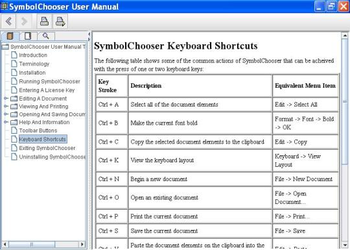 SymbolChooser screenshot 2