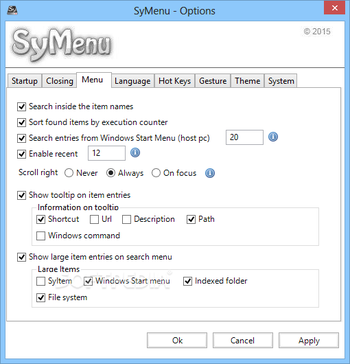 SyMenu screenshot 8