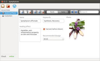 Symphytum screenshot