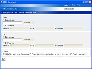 SYNC Commander screenshot