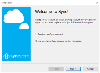 Sync screenshot