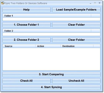 Sync Two Folders Or Devices Software screenshot