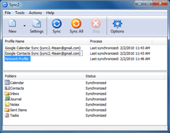 Sync2 for Outlook screenshot