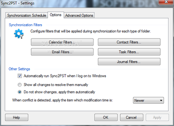 Sync2PST screenshot 2