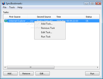 SyncBookmarks screenshot