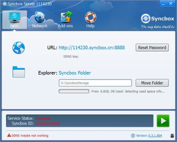 Syncbox Server screenshot