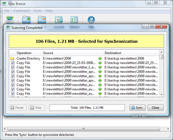 SyncBreeze screenshot 2