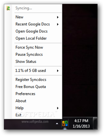 Syncdocs Portable screenshot