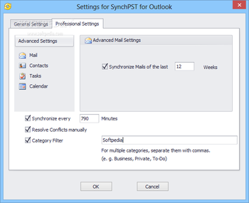 SynchPst for Outlook screenshot 4