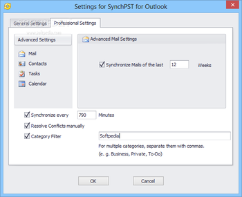 SynchPST for Outlook screenshot 4