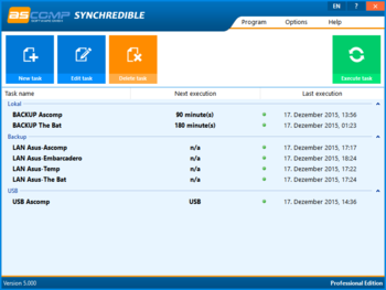 Synchredible screenshot