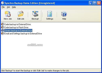 Synchro Backup Home Edition screenshot 3