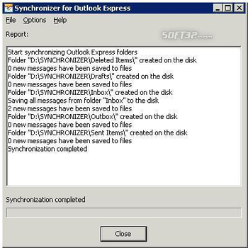 Synchronizer for Outlook Express screenshot 2