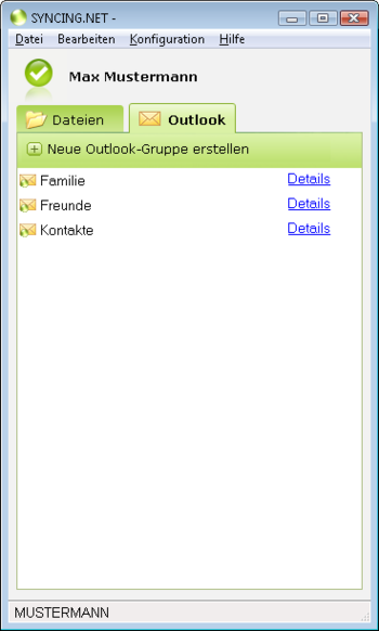 SYNCING.NET screenshot