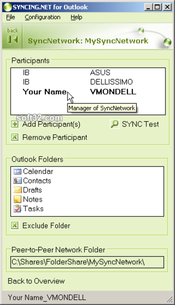 SYNCING.NET screenshot 2
