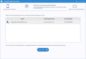 SynciOS Data Recovery screenshot 7