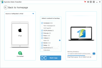 SynciOS Data Transfer screenshot 4