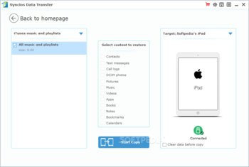 SynciOS Data Transfer screenshot 5