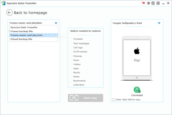 SynciOS Data Transfer screenshot 6