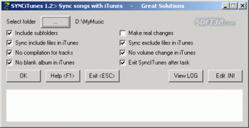 SyncITunes screenshot