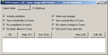 SyncITunes screenshot