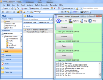 SyncML Client for MS Outlook screenshot