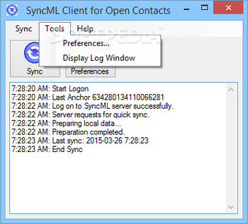 SyncML Client for Open Contacts screenshot 3
