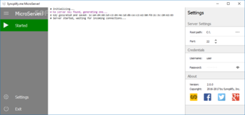 Syncplify.me MicroServer! screenshot