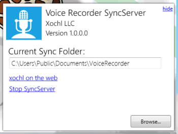 SyncServer screenshot