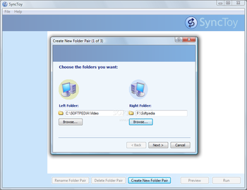 SyncToy screenshot