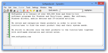 Synedit+ screenshot