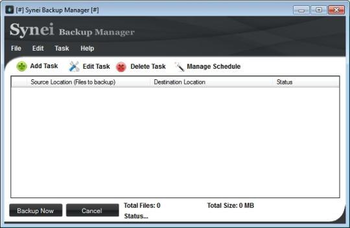 Synei Backup Manager Portable screenshot