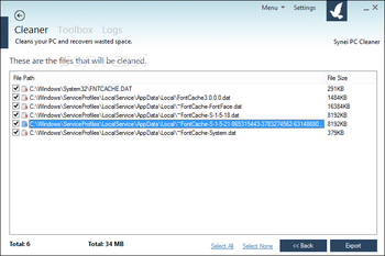 Synei PC Cleaner screenshot 5