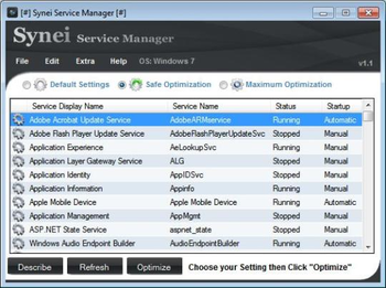 Synei Service Manager screenshot