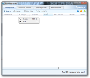 Synology Assistant screenshot