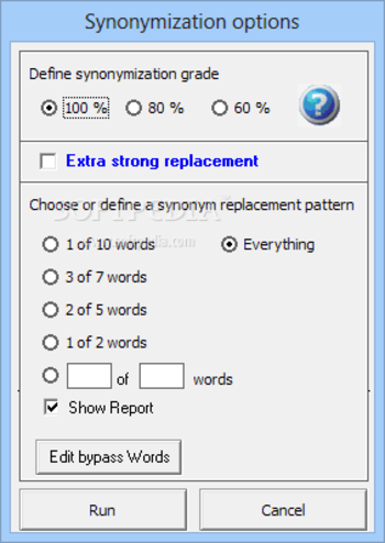 Synonymizer screenshot 12